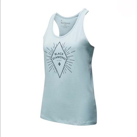 Black Diamond, Size L, Ice Blue Tank Top. - Picture 2 of 3